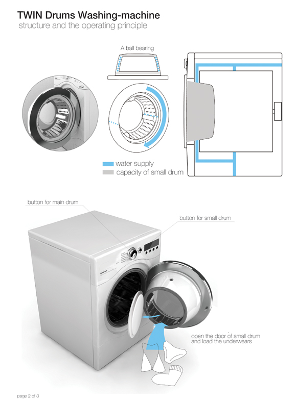 Twin Drums Washing Machine Designboom