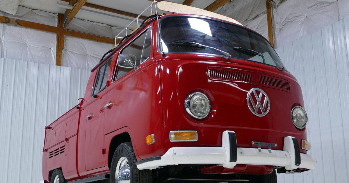 1968 Volkswagen Type 2 Double Cab Transporter Gets An Upgrade With A