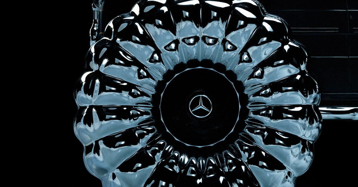 Moncler And Mercedes Benz Unveil Car Clad In Puffer Jackets For