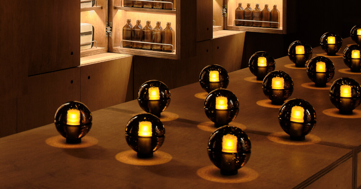 bocci’s rechargeable glass table lights illuminate aesop’s spaces in new york and vancouver