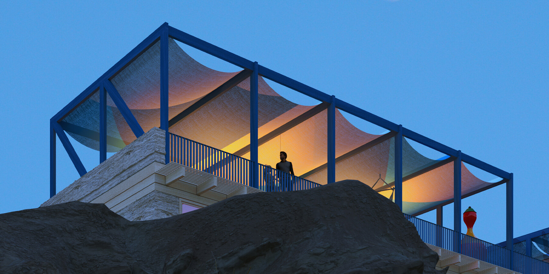 rammed earth and timber shape up CHYBIK + KRISTOF’s mulbekh school in northern india