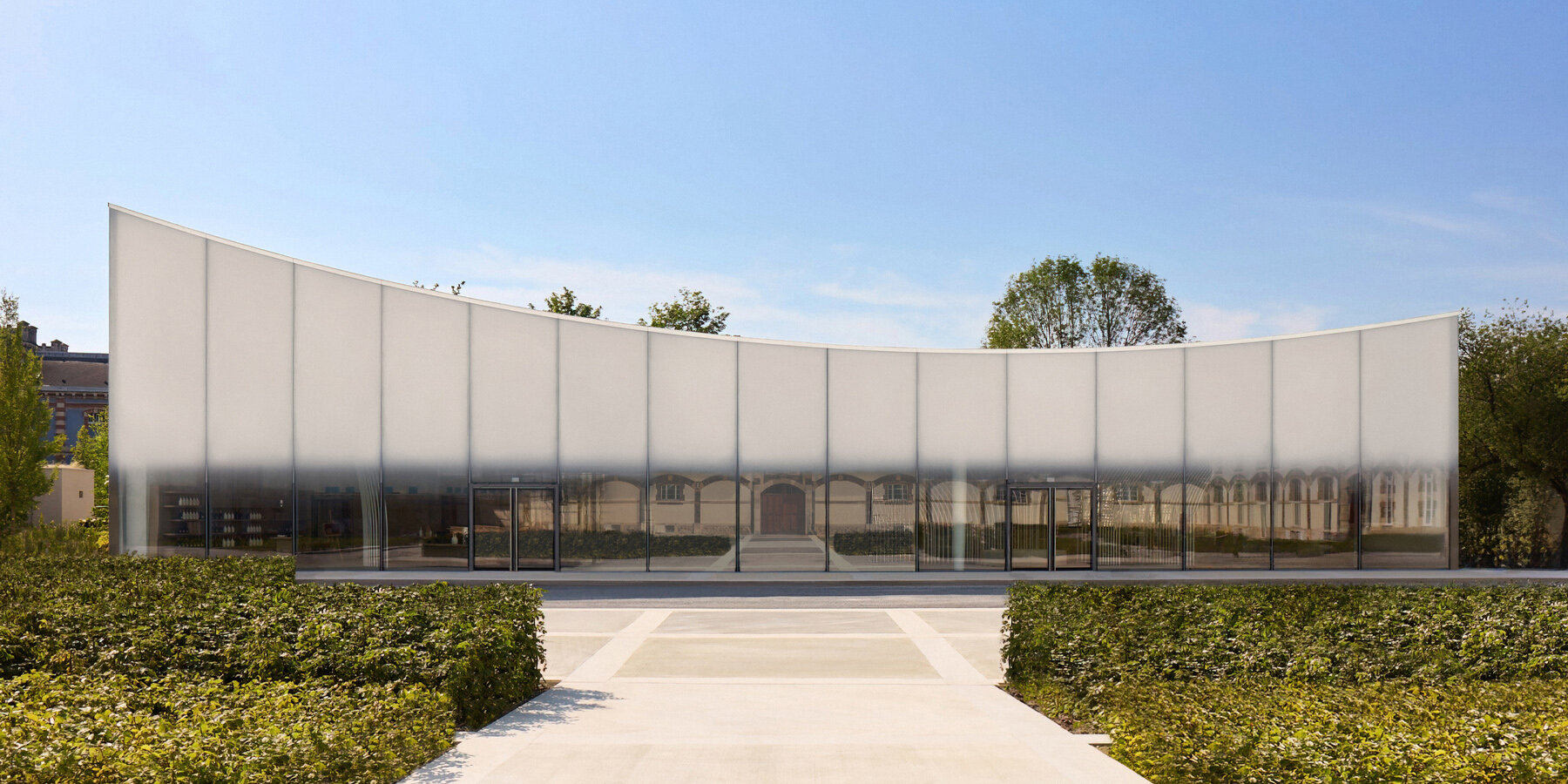 maison ruinart’s historic address welcomes eco&amp;amp;pavilion by sou fujimoto in reims, france