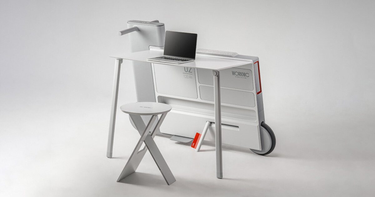 worknic portable desk invites users to step outside for a picnic&like workspace