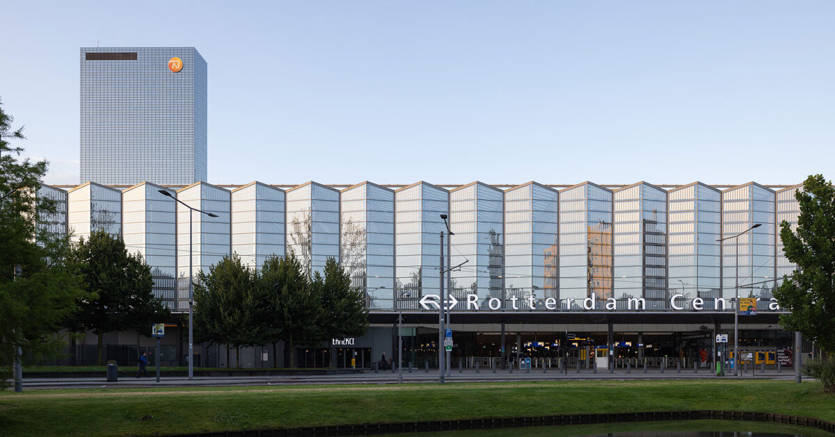 andrew campion captures transformative qualities of light within rotterdam central station