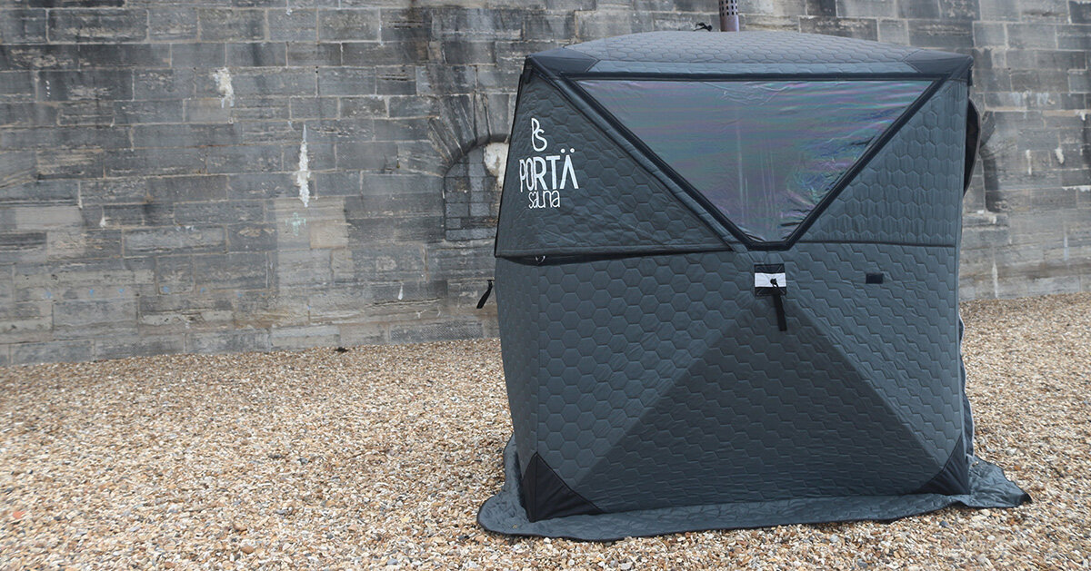 portable sauna tent offers weather protection for year&amp;round outdoor use