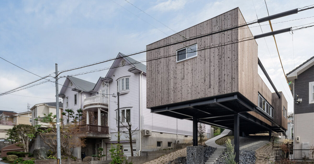 nanometer architecture shelters micro&amp;garden under stilted ‘house off the ground’ in japan