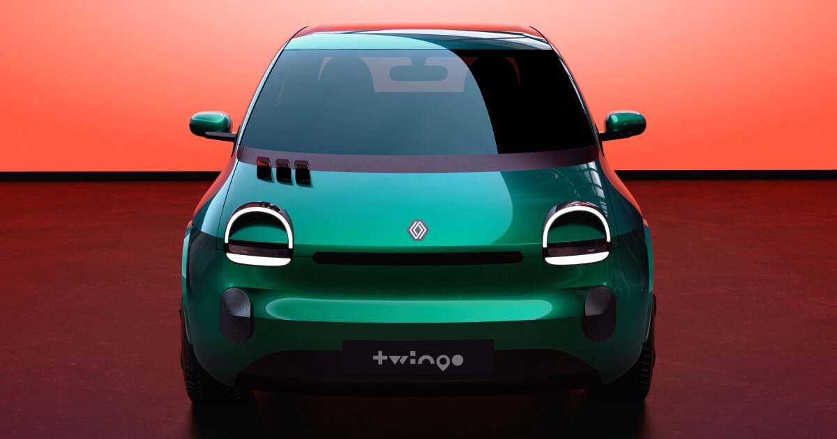 renault twingo e&amp;tech debuts at paris motor show 2024 with round headlights that can wink