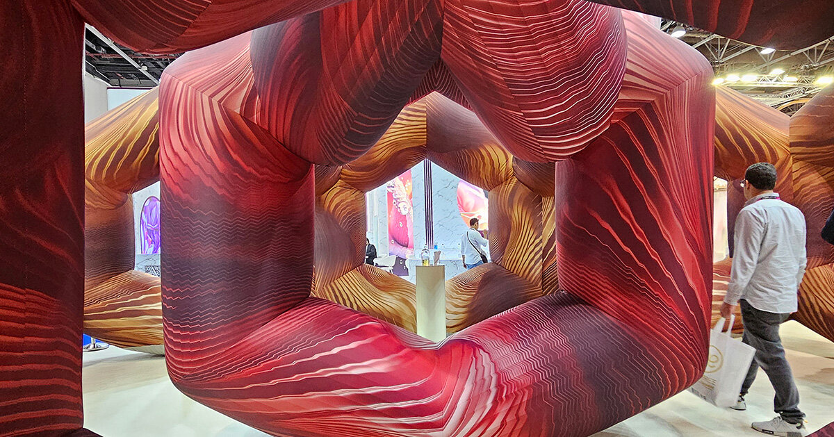 scented labyrinthine installation by cyril lancelin unfolds within dubai world trade centre