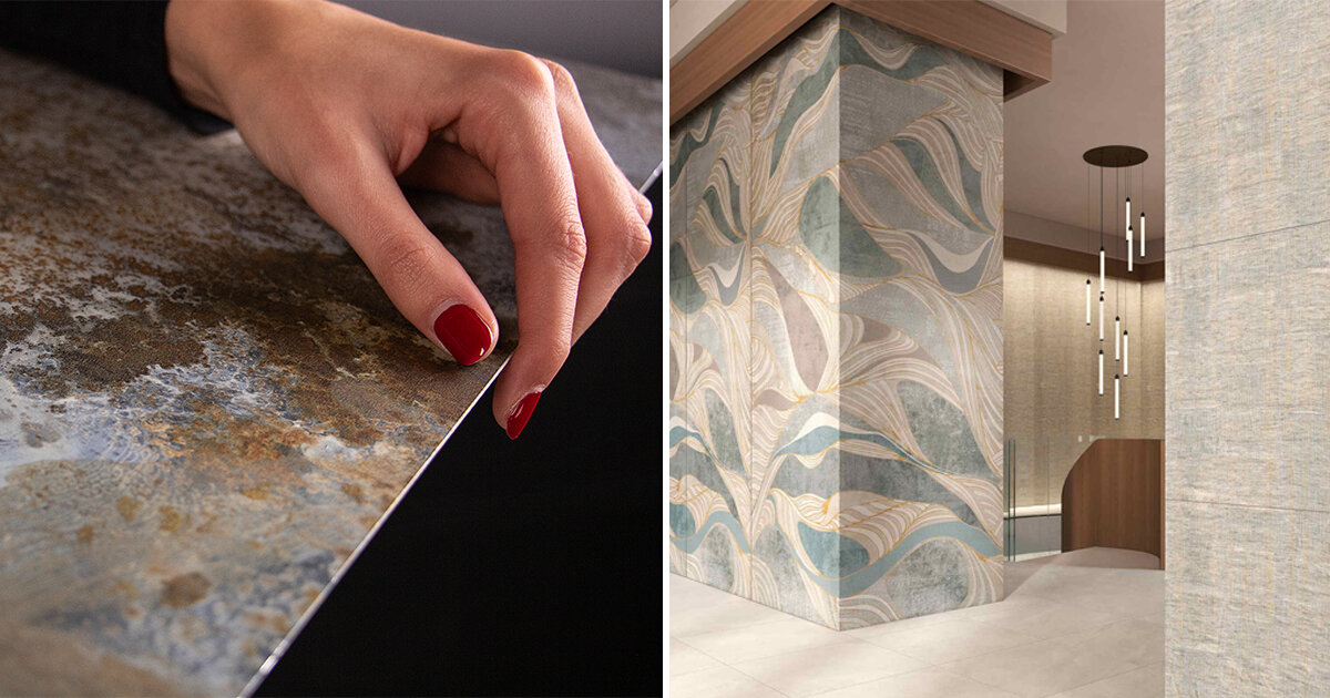 tecnografica’s ultralight wallcoverings redefine interiors with glossy, matte &amp; 3D finishes