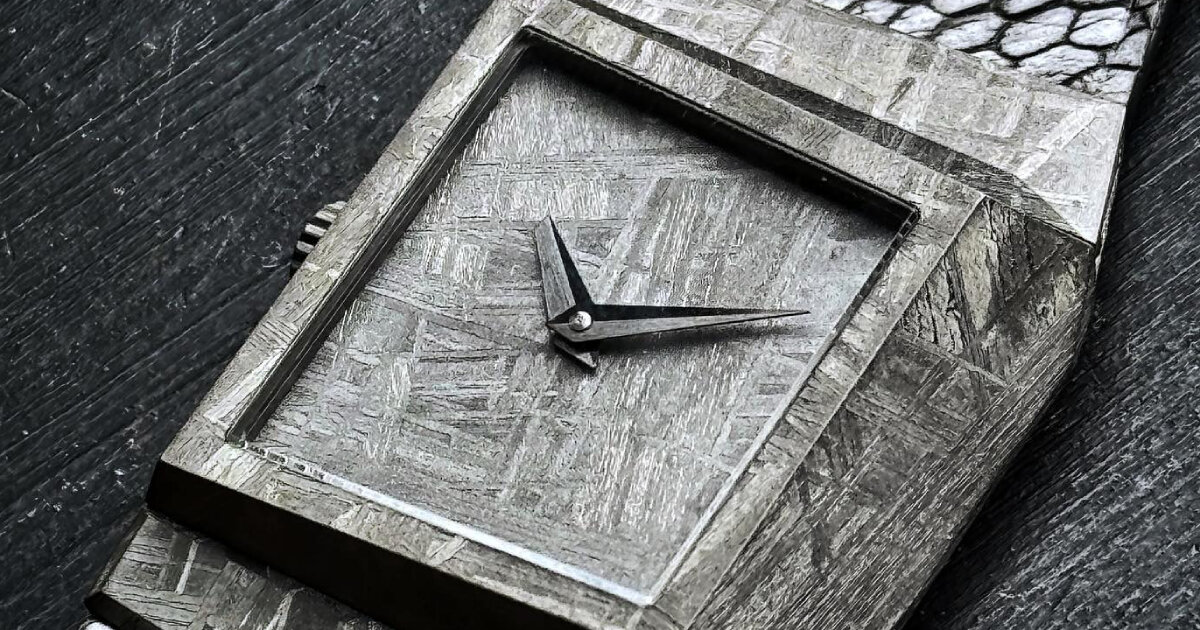 toledano &amp;amp; chan carves meteorite as b/1m watch prototype inspired by brutalist architecture