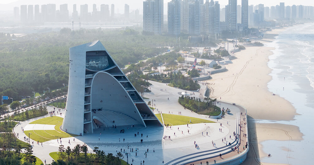 sculpted by sunlight: OPEN architecture completes conical ‘sun tower’ in china