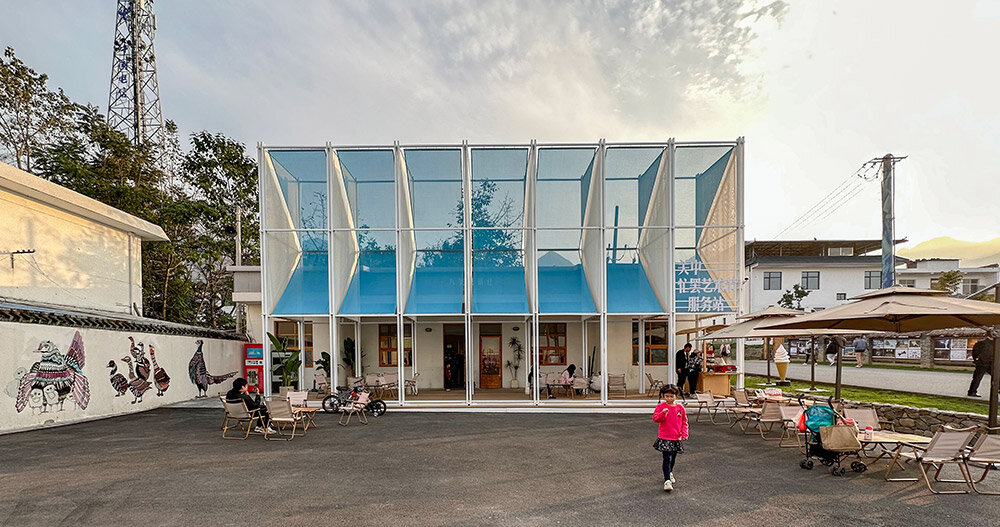 modular renovation by people’s architecture office meets rural heritage in china