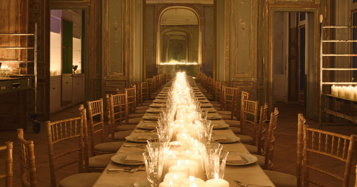 alexandre de betak &amp; we are ona reimagine haussmannian paris apartment as culinary stage