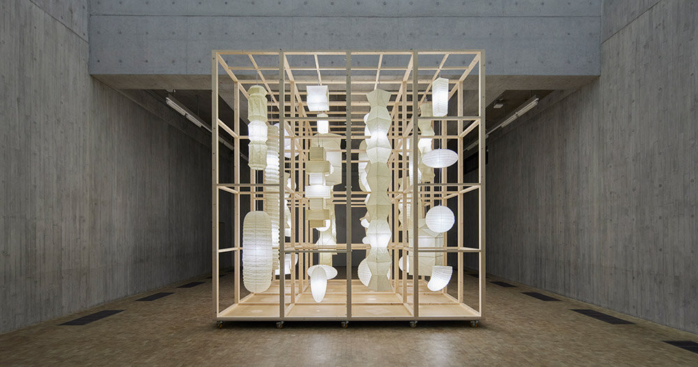 danh vo in situ: modular installation spotlights noguchi’s akari light sculptures at M+ museum