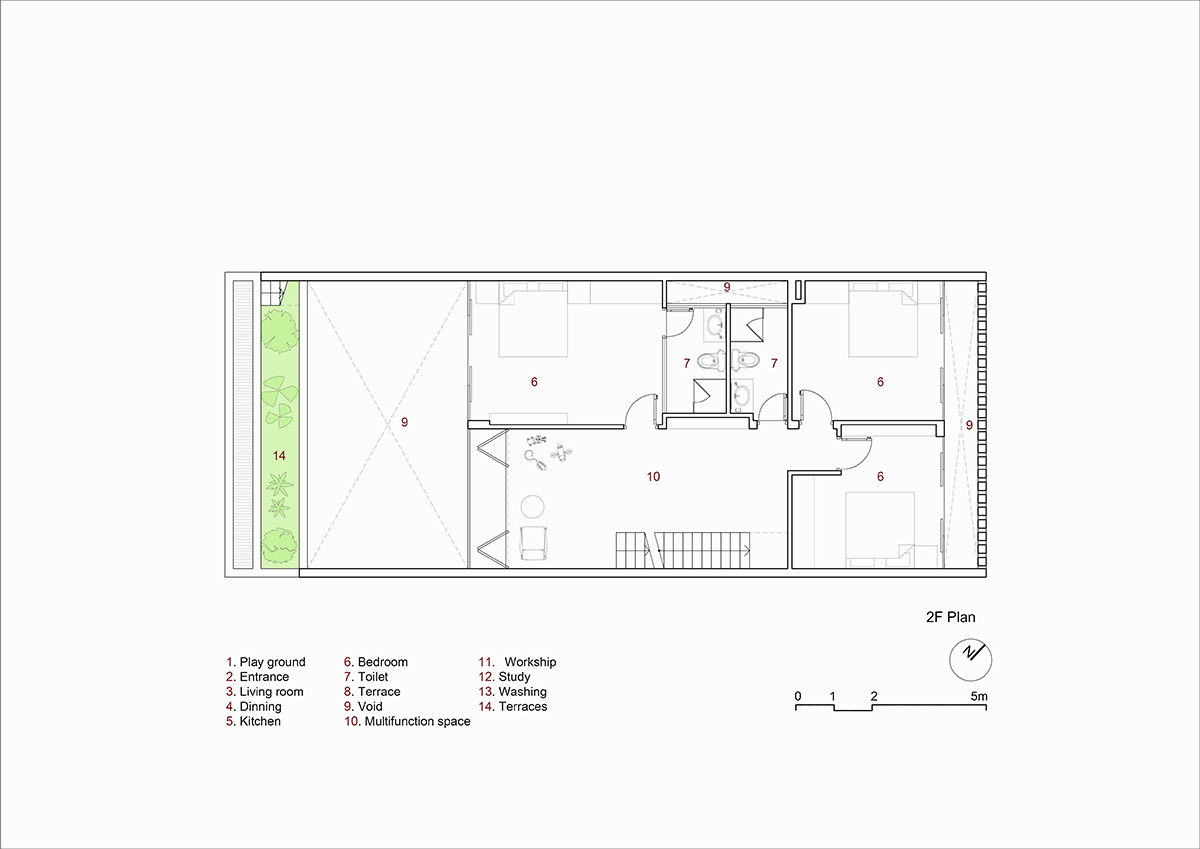 H&P architects terraces home ha tinh city vietnam designboom