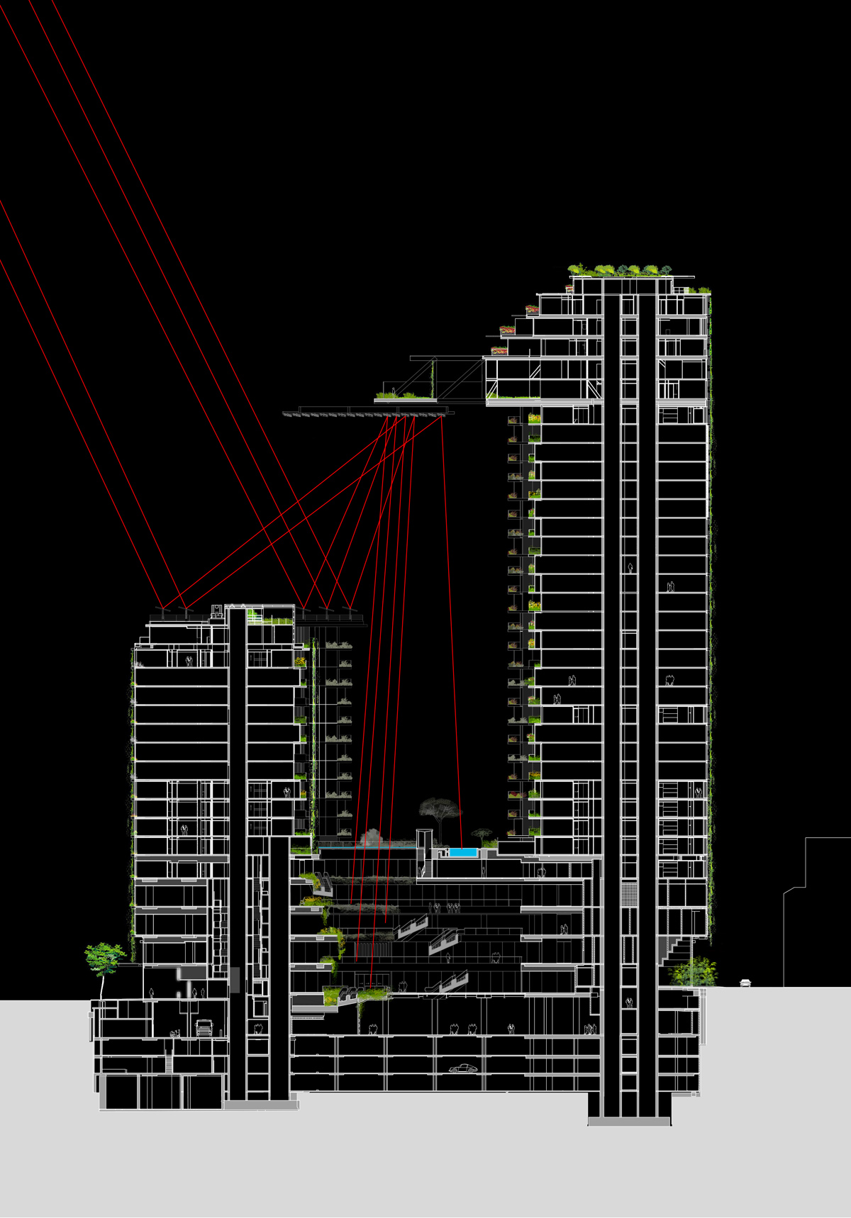 jean nouvel one central park sydney designboom 