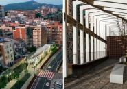 ceramic wall delineates la riera de la salut by pol femenias