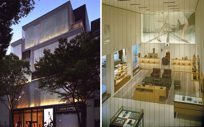 jun aoki designs exterior of 'billowing sails' for louis vuitton maison in  japan