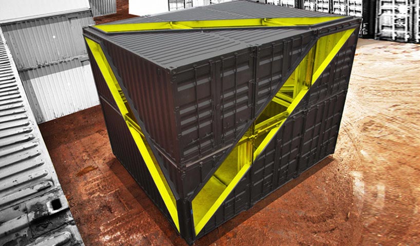 LOT-EK: whitney studio shipping container installation