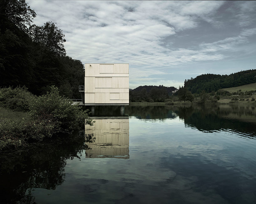 AFGH architekten nest a refuge over lake rotsee