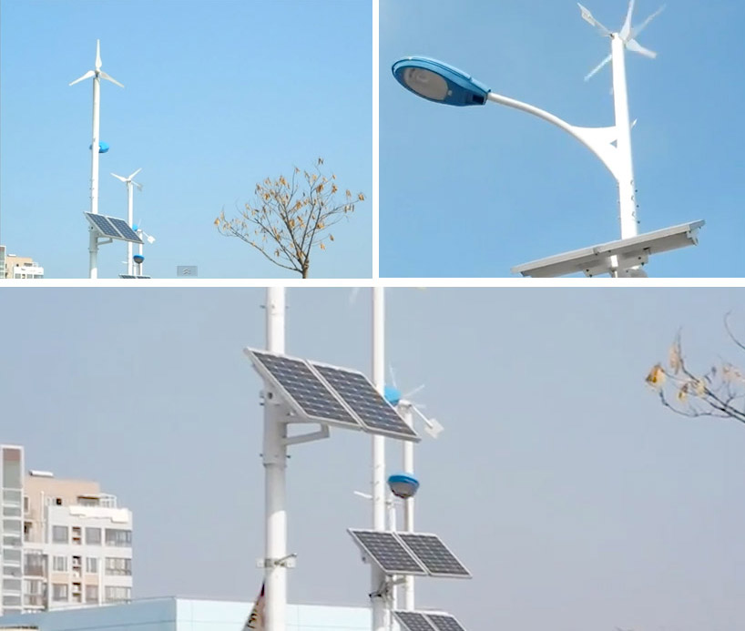 street lights powered by solar and wind energy are an emerging trend 