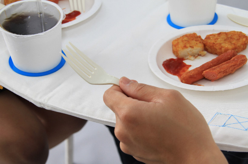 napkin portable dining table for two 