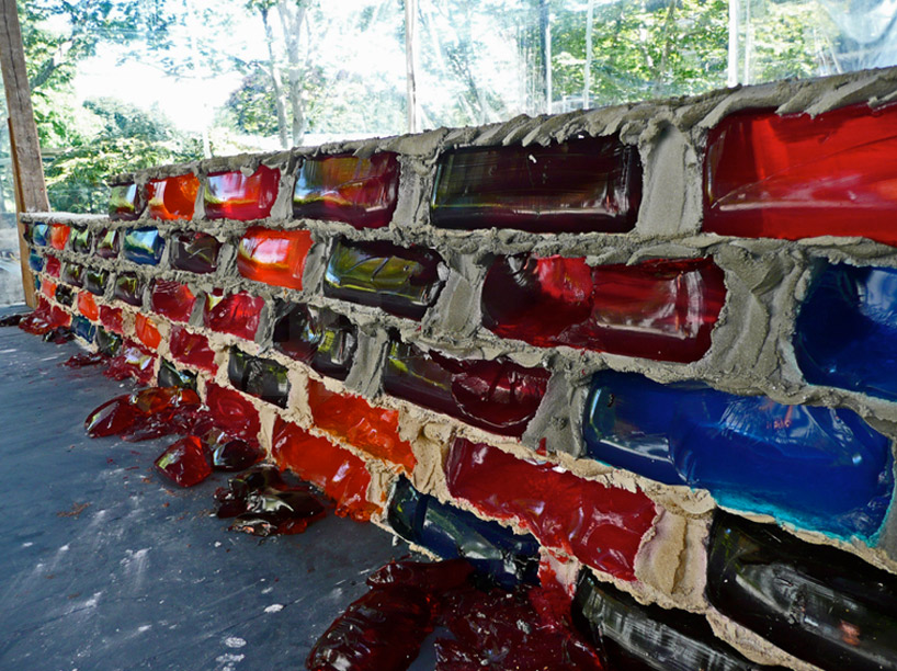 lisa hein + robert seng build a wall of jello bricks