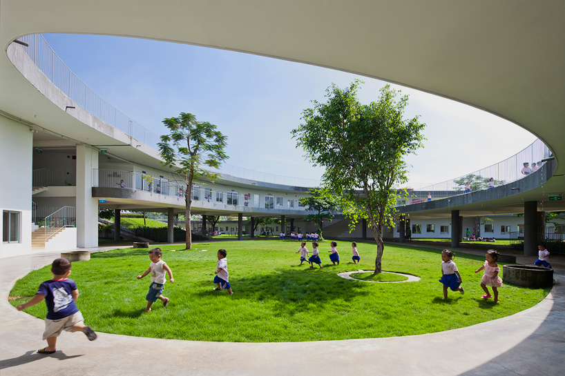 Vo Trong Nghia Spirals Farming Kindergarten In Vietnam