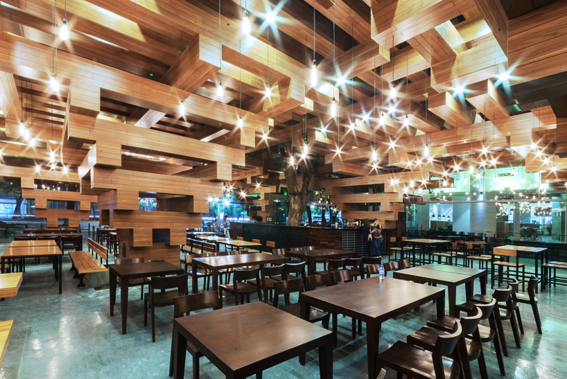 HP architects cheering restaurant designboom12