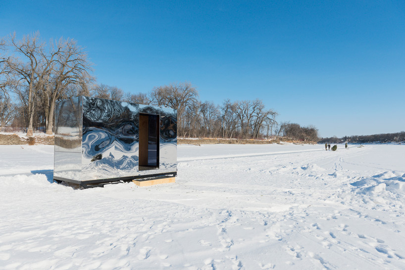 Warming Huts Constructed Along Winnipeg's Frozen Rivers