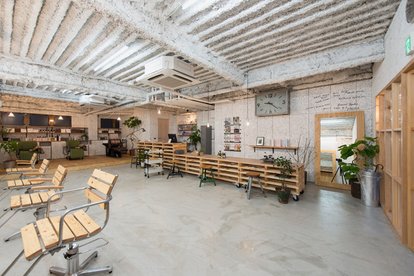 no.555 hair salon musubi interiors yokohama city kanagawa japan designboom