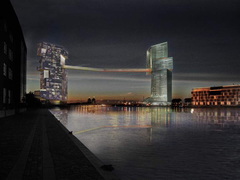 steven holl copenhagen gate LM project bridge denmark approved designboom