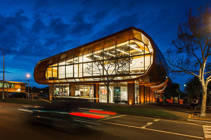 archimedia te oro community center auckland new zealand designboom