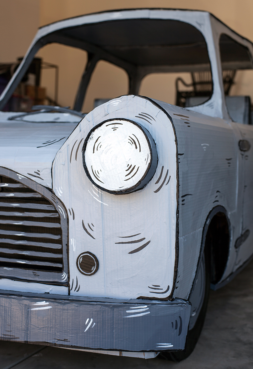 dosshaus-cardboard-car-1960-austin-mini-cooper-designboom-12