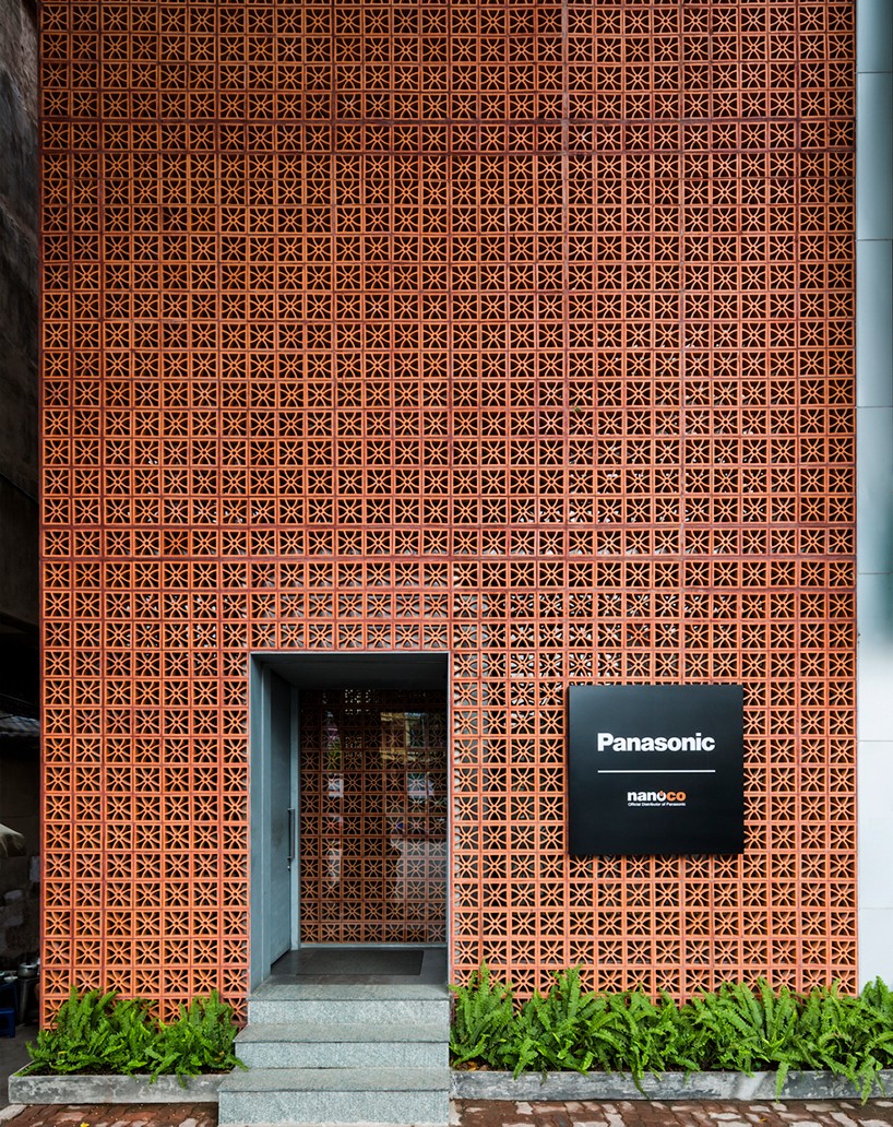 Vo Trong Nghia Stacks Terracotta Brick Facade For Panasonic