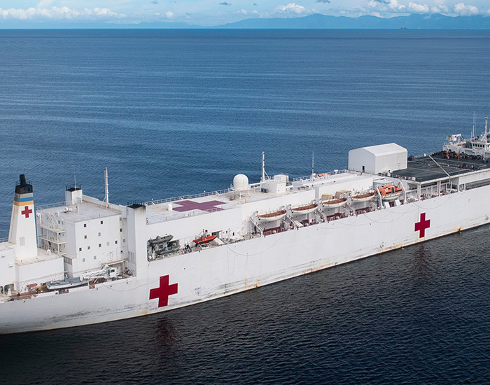 US Navy Hospital Ships On Their Way To New York To Help Fight