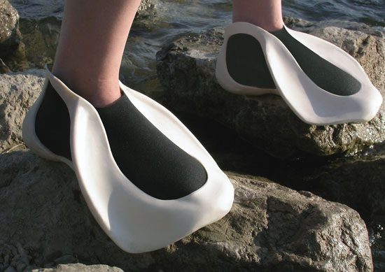 webbed swimming shoes