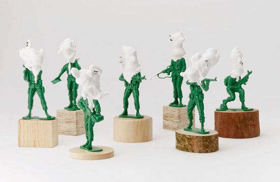 soldier ghosts by artist kaneuji teppei, exhibition at the yokohama museum of art