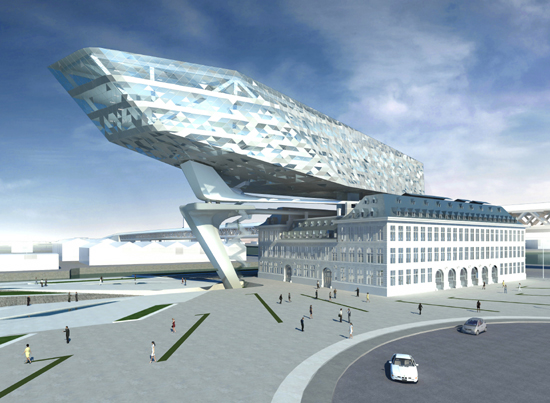 antwerp port authority headquarters by zaha hadid architects