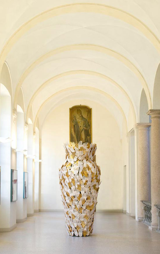 tarshito: 'the sacred cultures of art' exhibition at chiostro di s. simpliciano, milan