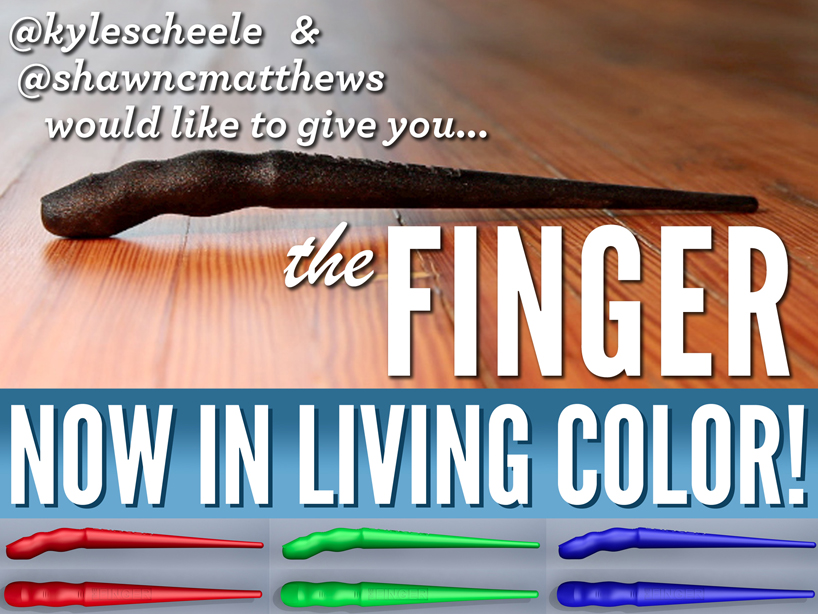 the finger: an accidentally awesome dual grip stylus