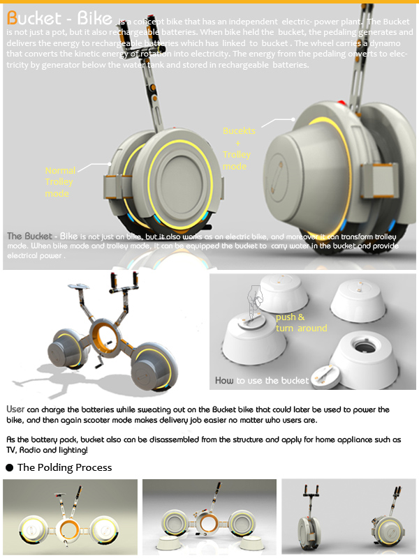 bucket bike | designboom.com