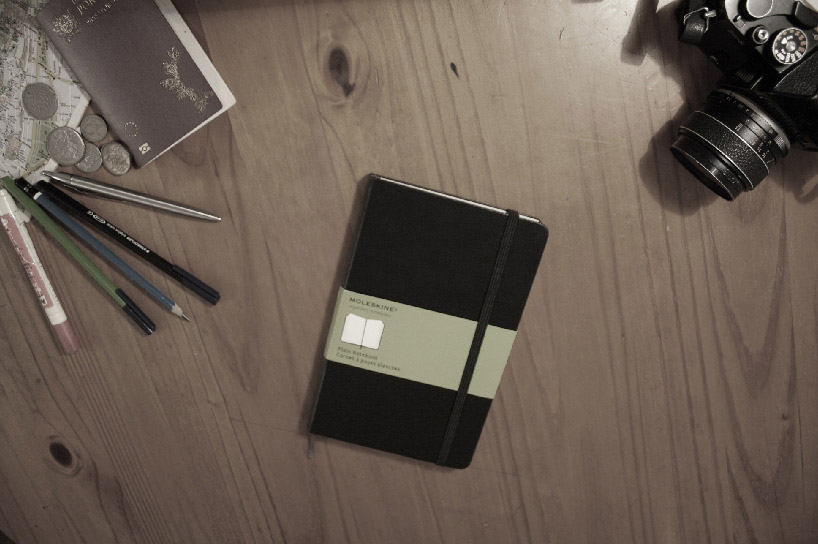 bazul designers moleskinerie timeless logo | designboom.com