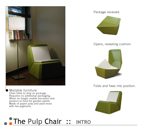 paper pulp chair