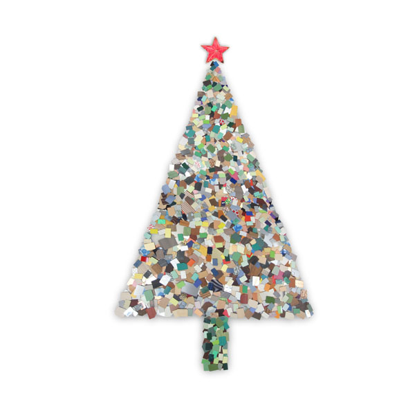 recyclable christmas | designboom.com