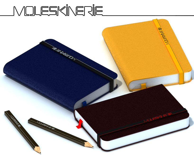 moleskinerie logo | designboom.com