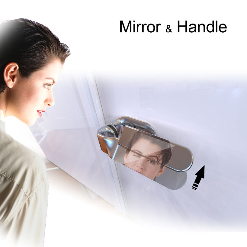 hand mirror with handle