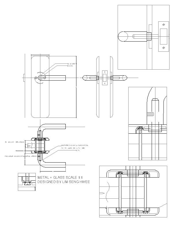 metal+glass door handles | designboom.com