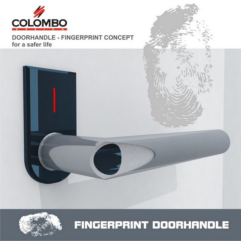 thumbprint door handle