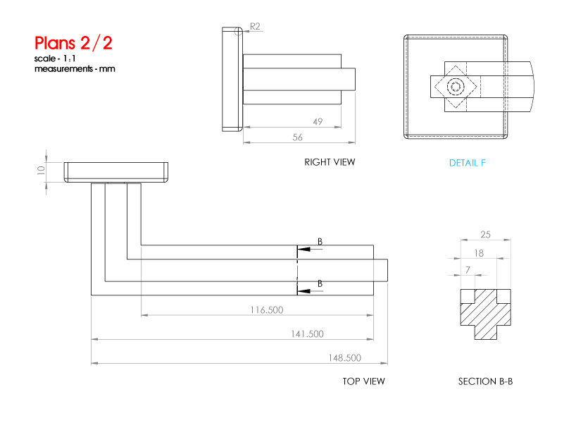 Itza Door Handle | designboom.com